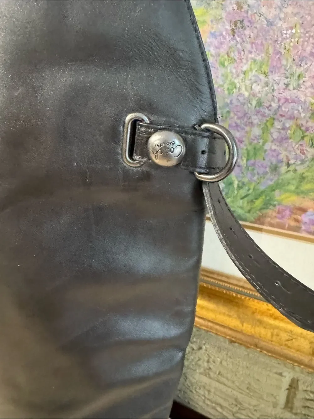 Coach Cheyenne black leather over the knee boots size 6.5
